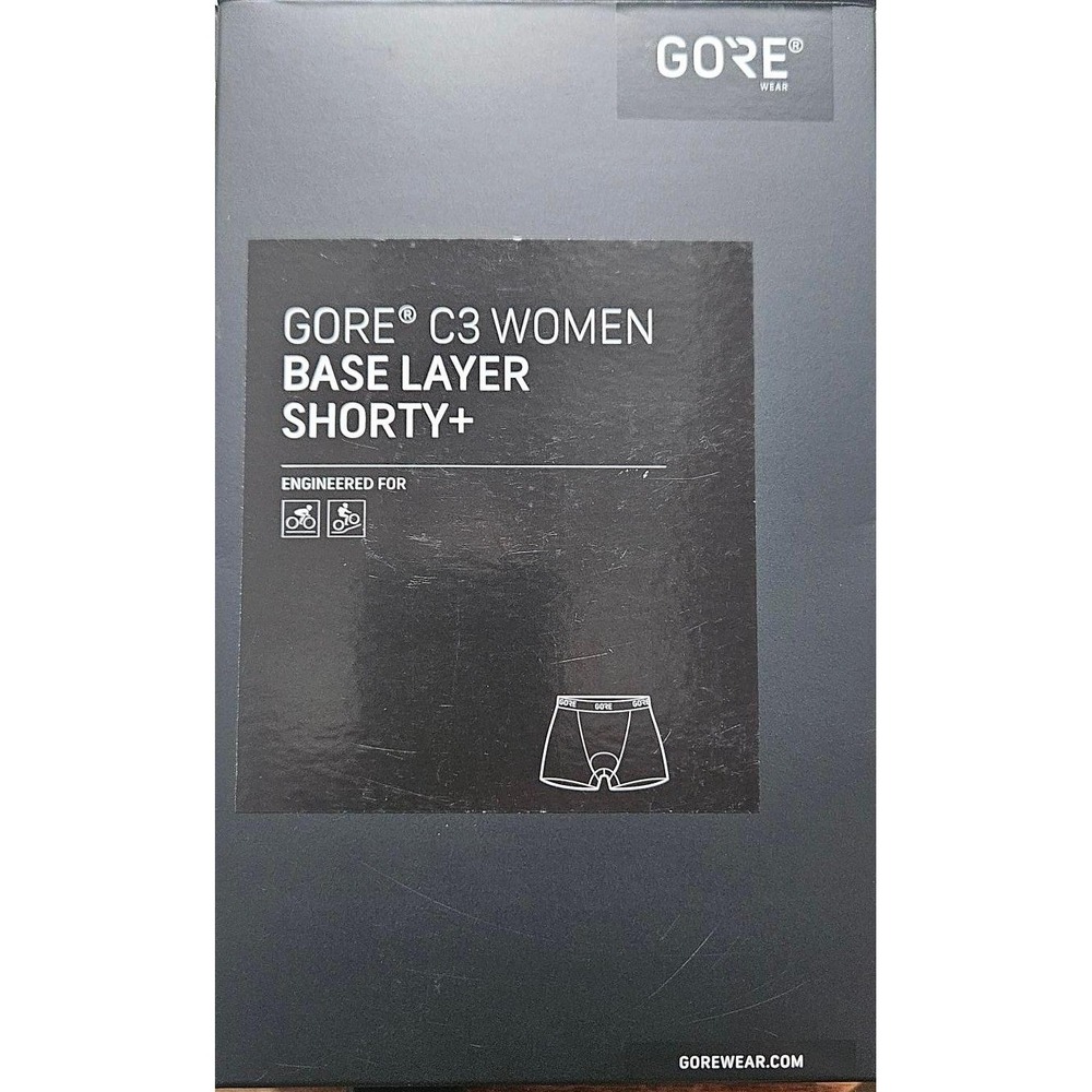 Gore Wear C3 Women Base Layer Shorty+ Padded Cycling Undershort Black 100016 XXS